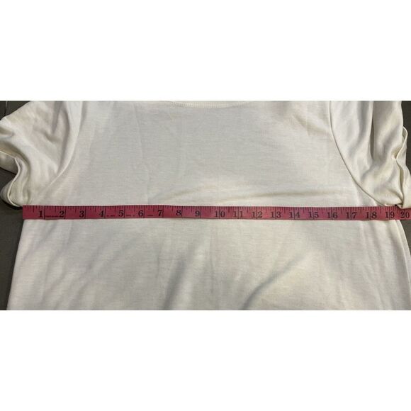 Cable & Gauge White Tshirt Dress With‎ pockets Size Large - Picture 5 of 6